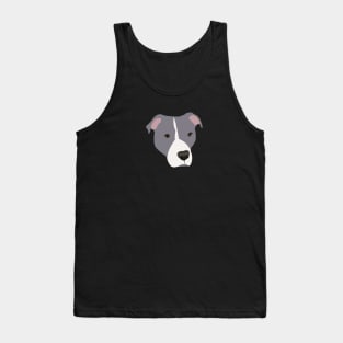 Grey and White Pit Bull Tank Top